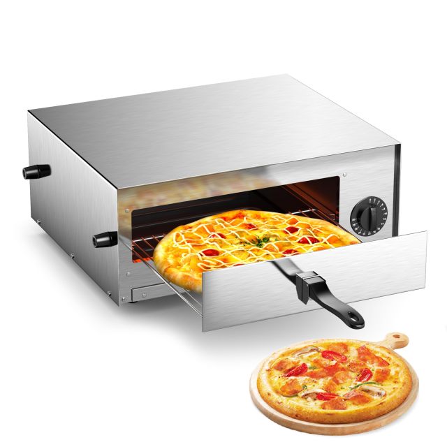ARLIME Electric Pizza Oven Stainless Steel Pizza Baker for Kitchen Commercial Use, Snack Oven