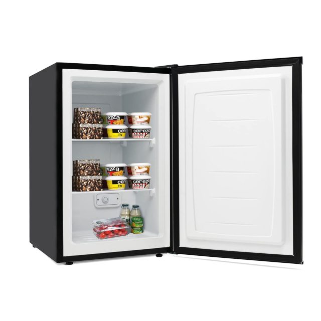 ARLIME 3.0 Cu.Ft Compact Mini Freezer w/Reversible Single Stainless Steel Door, 7 Grade Adjustable Thermostat