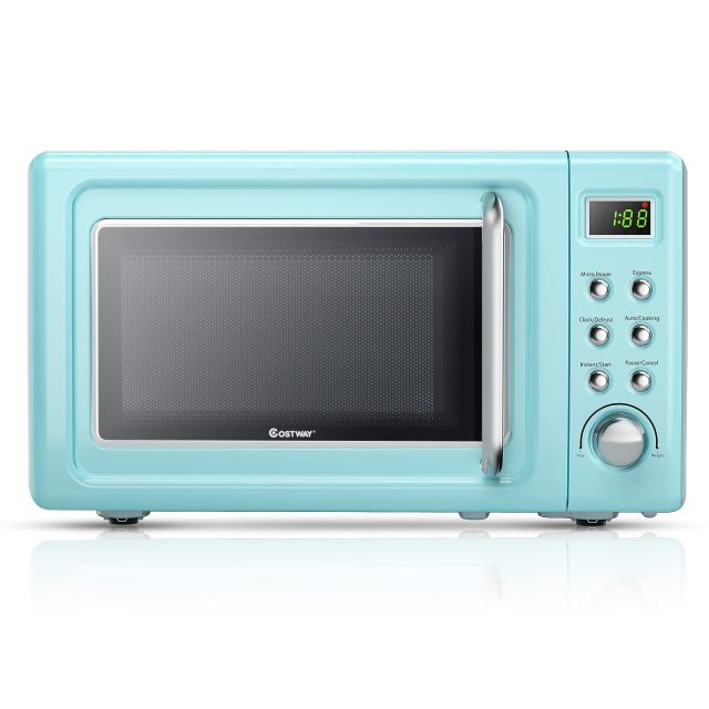 ARLIME 0.7Cu.ft 700W Countertop Microwave with 5 Micro Power Defrost & Auto Cooking Function, LED Display