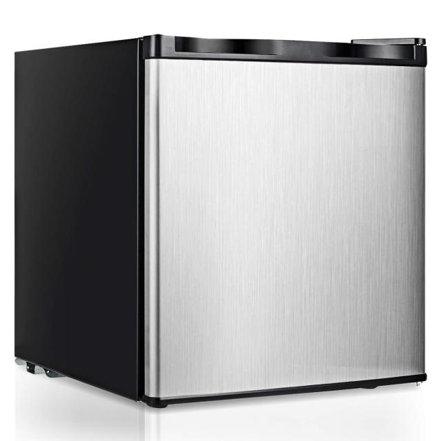 ARLIME Compact Upright Freezer Countertop, 1.1 cu. ft. Mini Size with Reversible Stainless Steel Door