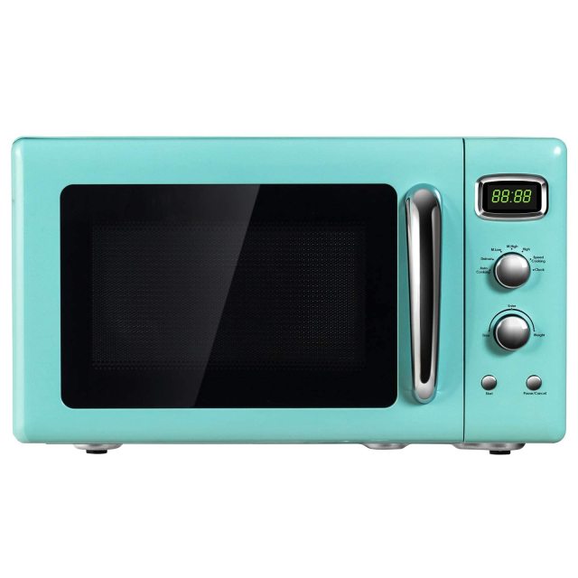 ARLIME 900W/0.9Cu.Ft Microwave with Digital Timing & 5 Micro Power & 6 Preset Buttons & Child Lock