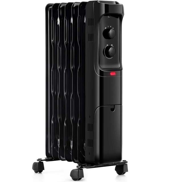 ARLIME 1500W Oil Filled Radiator Heater, Electric Space Heater with 3 Heating Modes, Adjustable Thermostat