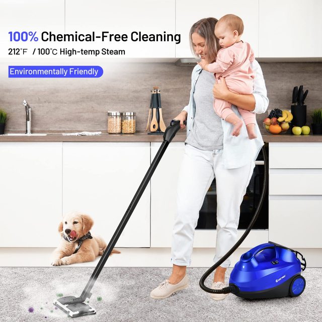 ARLIME Steam Cleaner, Heavy Duty Household Steamer w/ 19 Accessories, 1.5L Tank & 13ft Power Cord