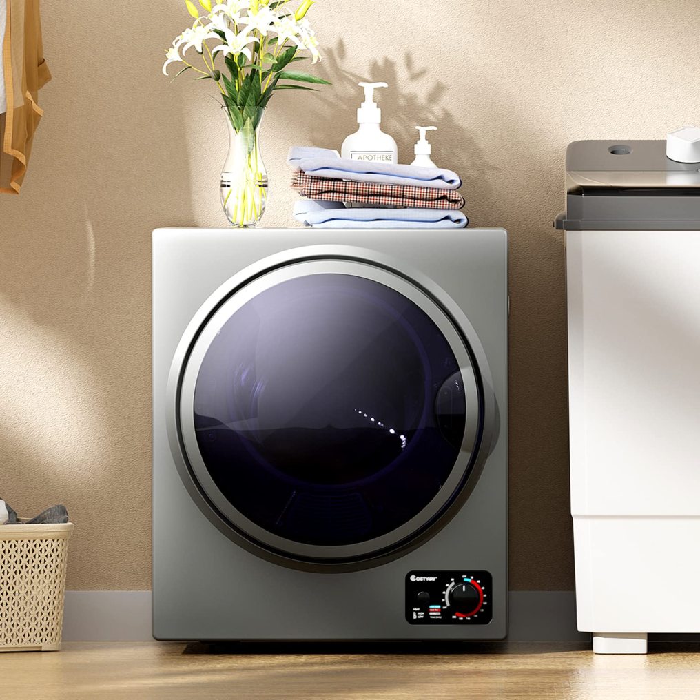 ARLIME Compact Laundry Dryer, Portable Clothes Dryers W/4 Automatic Drying Mode, Small Electric Laundry Dryer