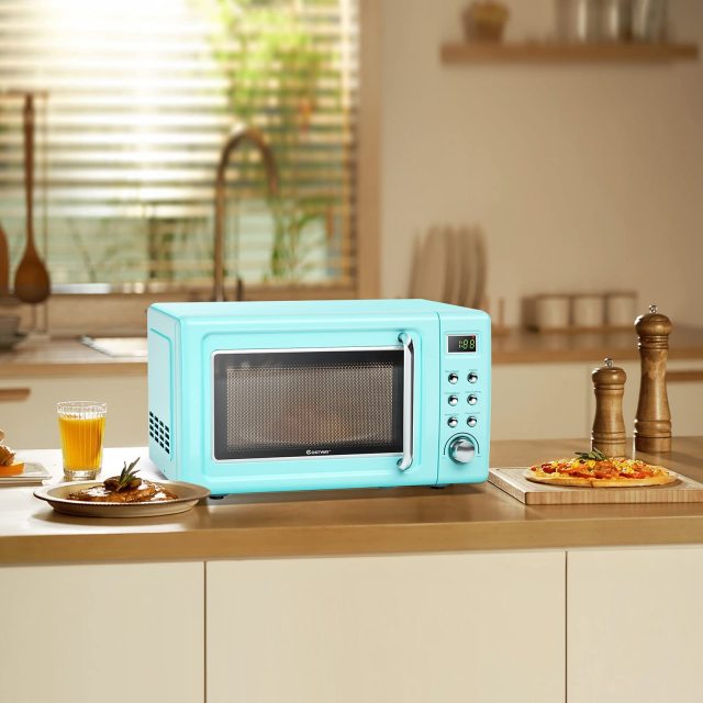ARLIME 0.7Cu.ft 700W Countertop Microwave with 5 Micro Power Defrost & Auto Cooking Function, LED Display