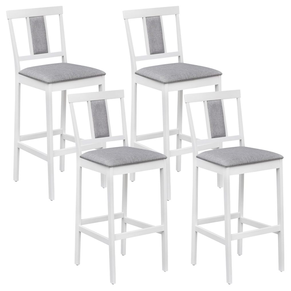 Arlime Upholstered Barstool Set of 2/4 Mid-Century Modern 29.5'' Bar Height Island Stool