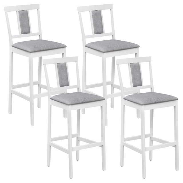 Arlime Upholstered Barstool Set of 2/4 Mid-Century Modern 29.5'' Bar Height Island Stool
