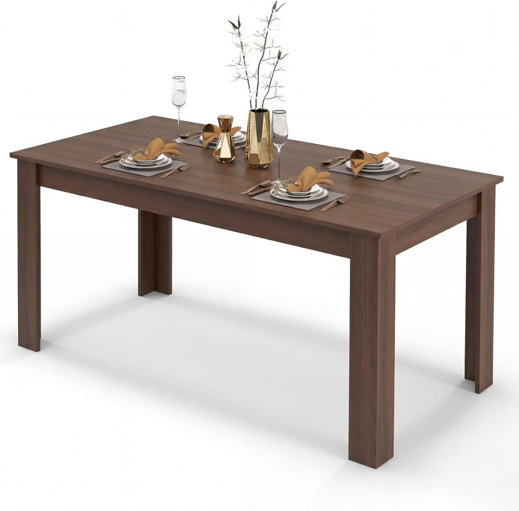 Dining Table for 4-6 People 63” Rectangular Dining Room Table