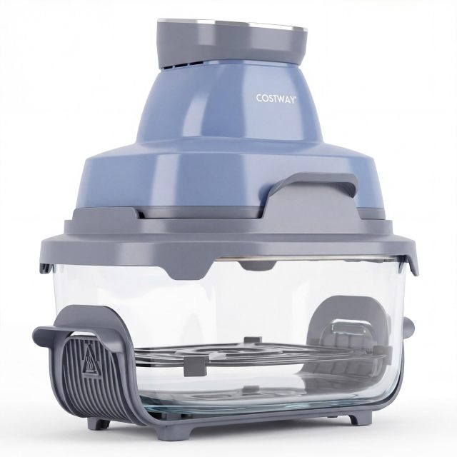 6-in-1 Portable Glass Air Fryer with Lids