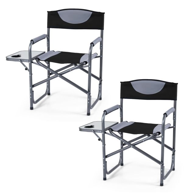 Arlime Folding Camping Chair Lightweight Portable Directors Chair(1/2)