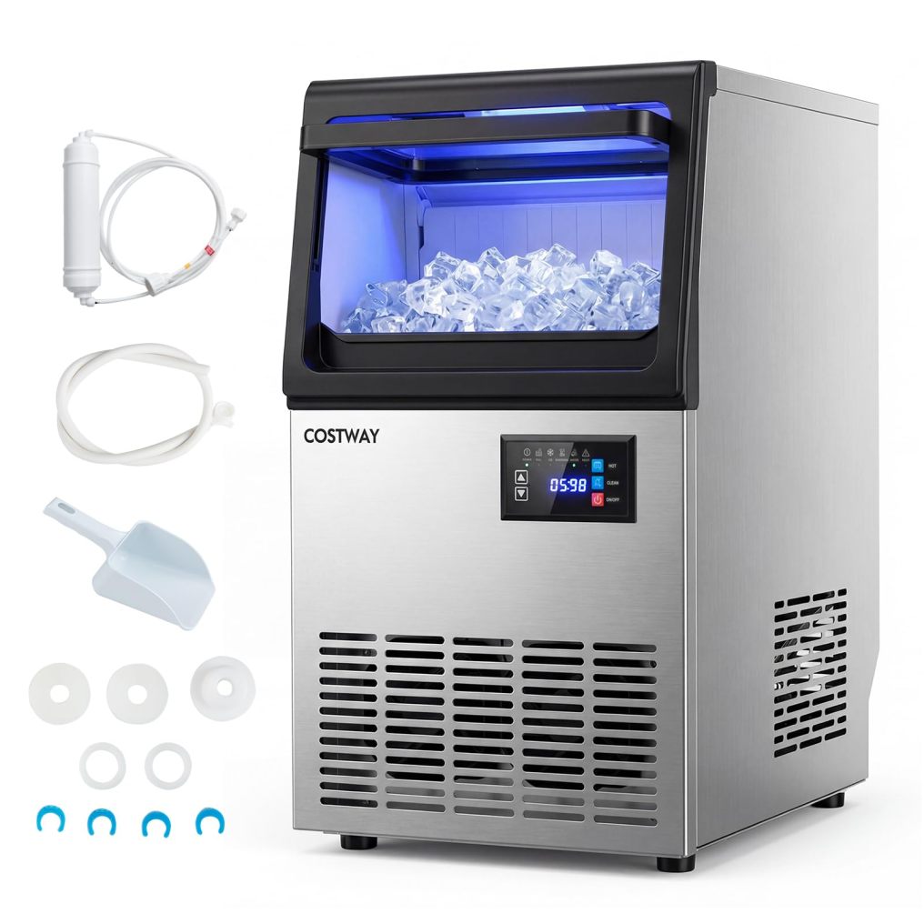 Arlime 80 Lbs/24H Commercial Spray-Type Ice Maker Machine