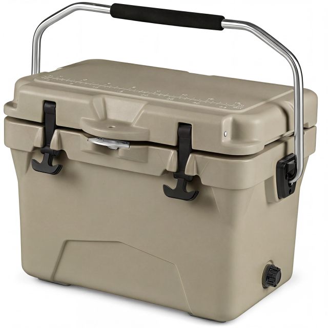 Arlime Portable Insulated Hard Cooler Built-in Fish Ruler Bottle Opener
