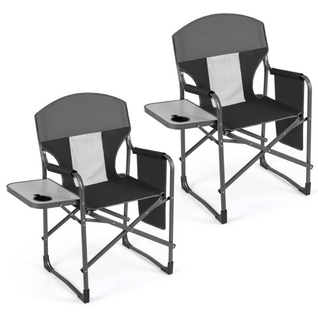Arlime Oversized Folding Camping Chair with Padded Seat(400 lbs)