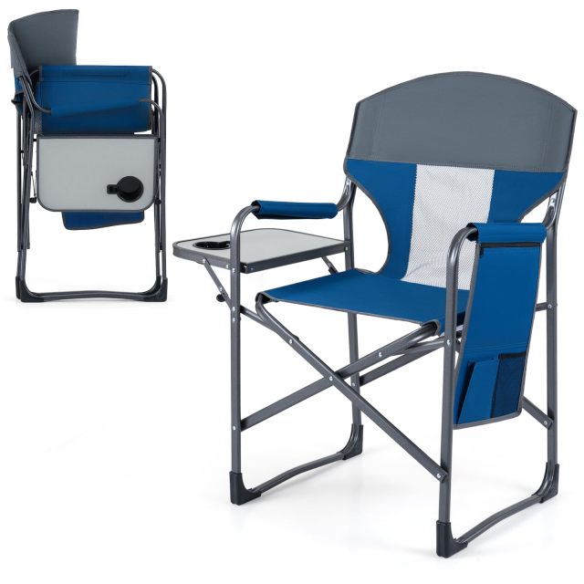 Arlime Oversized Folding Camping Chair with Padded Seat(400 lbs)