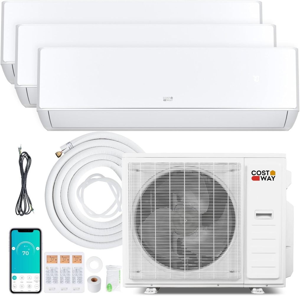 Arlime 35k Tri 3 Zone Mini Split Air Conditioner | 22.5 SEER2 208/230V WiFi Enabled Inverter AC