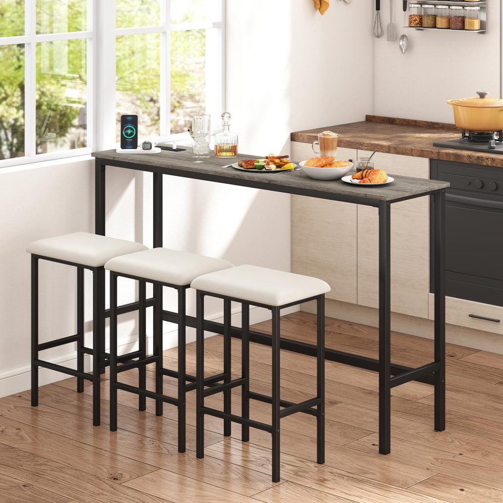 Arlime 4 Pieces Counter Height Bar Table Set