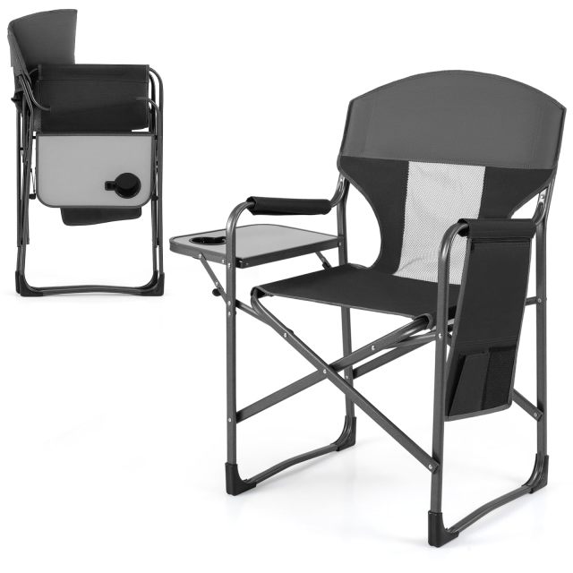 Arlime Oversized Folding Camping Chair with Padded Seat(400 lbs)