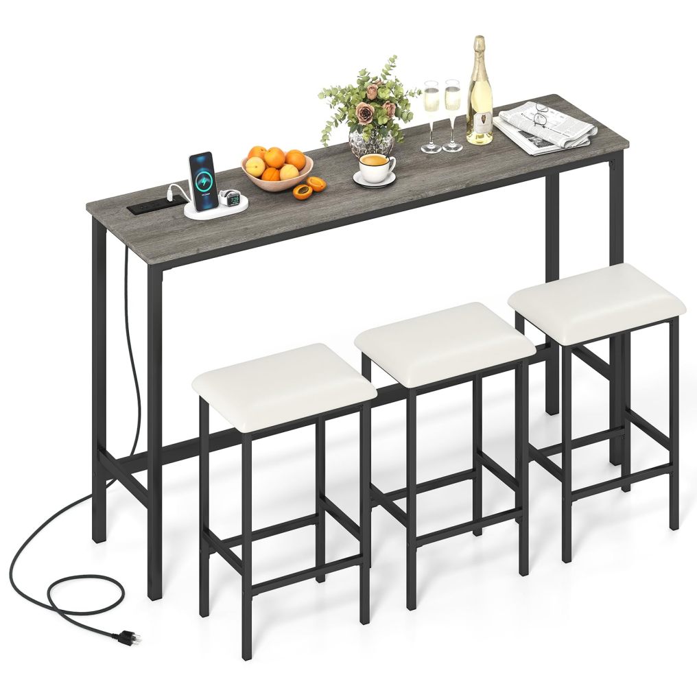 Arlime 4 Pieces Counter Height Bar Table Set