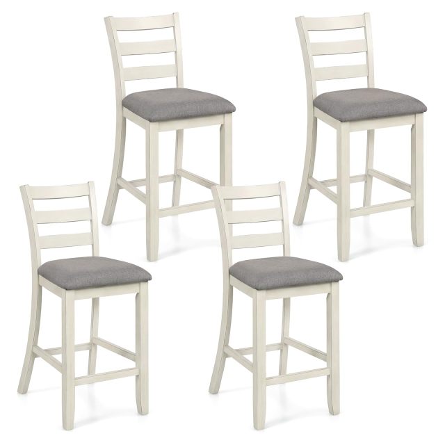 Arlime Bar Stools Set of 2/4 26'' Upholstered Counter Height Barstools