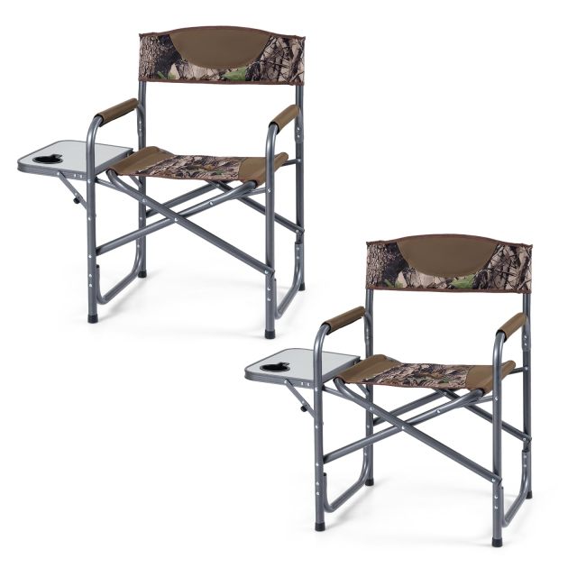 Arlime Folding Camping Chair Lightweight Portable Directors Chair(1/2)