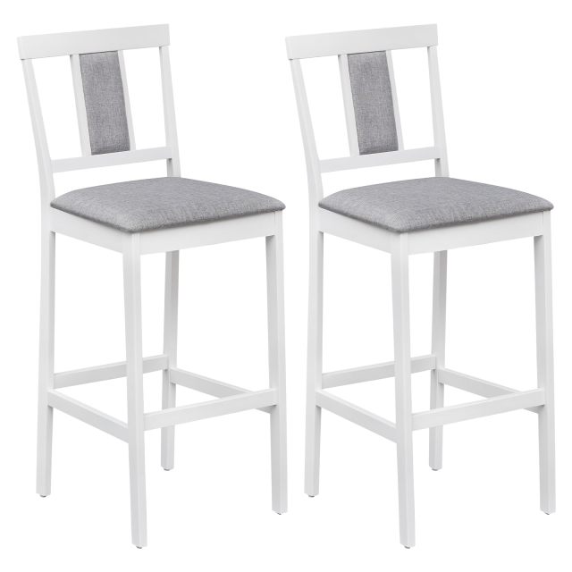 Arlime Upholstered Barstool Set of 2/4 Mid-Century Modern 29.5'' Bar Height Island Stool
