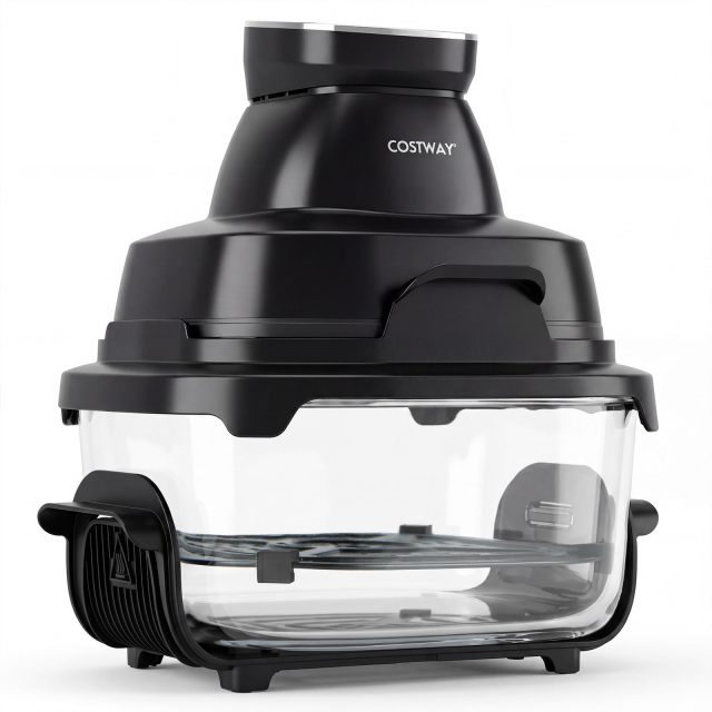 6-in-1 Portable Glass Air Fryer with Lids