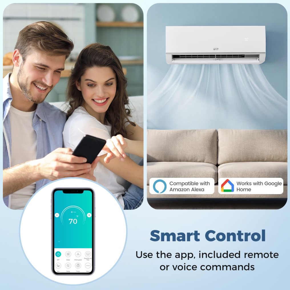 Arlime 28K Dual 2 Zone Mini Split AC/Heating System | 20 SEER2 208/230V WiFi Enabled Split AC