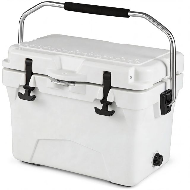 Arlime Portable Insulated Hard Cooler Built-in Fish Ruler Bottle Opener