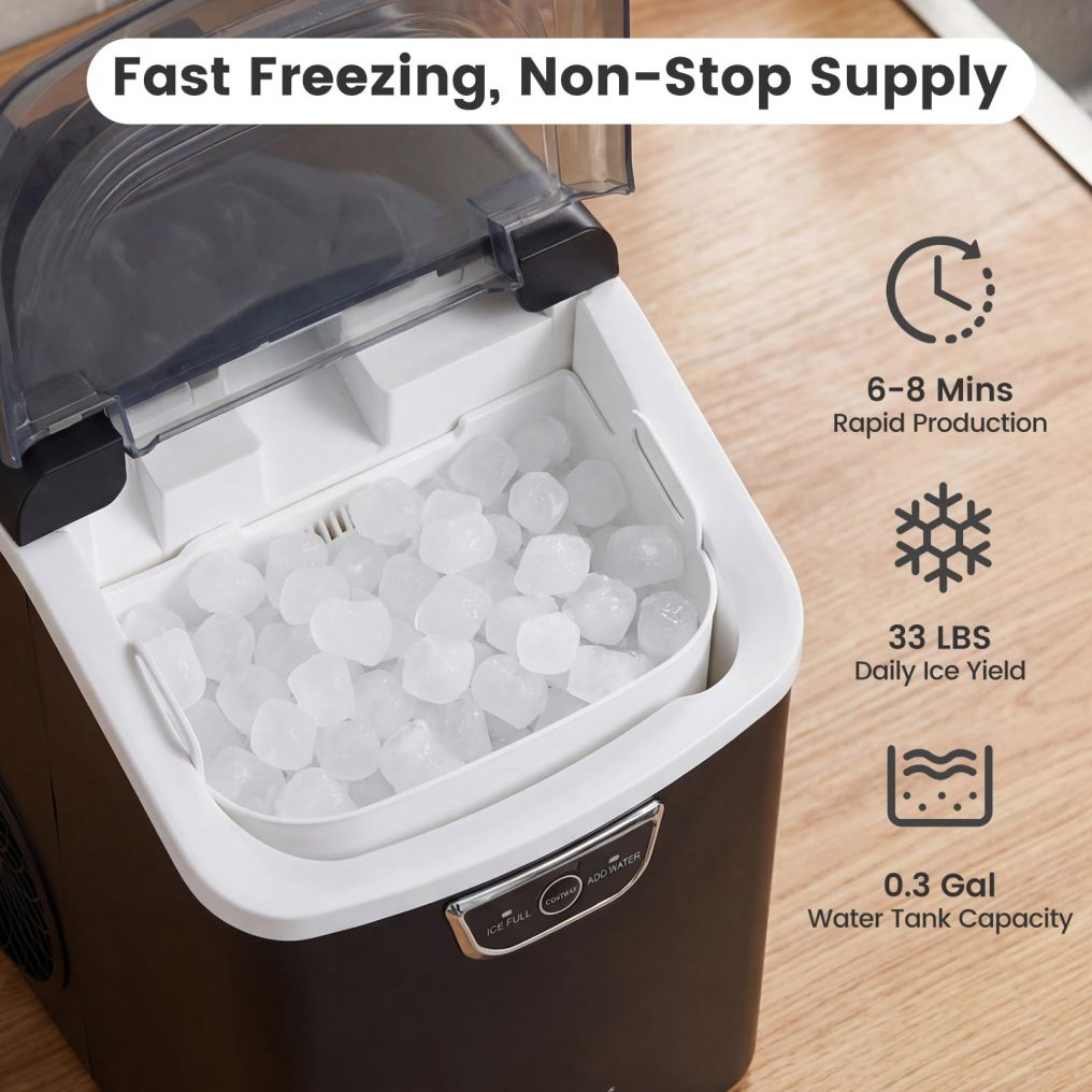 Arlime Portable Nugget Ice Maker Countertop