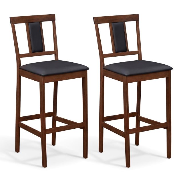 Arlime Upholstered Barstool Set of 2/4 Mid-Century Modern 29.5'' Bar Height Island Stool