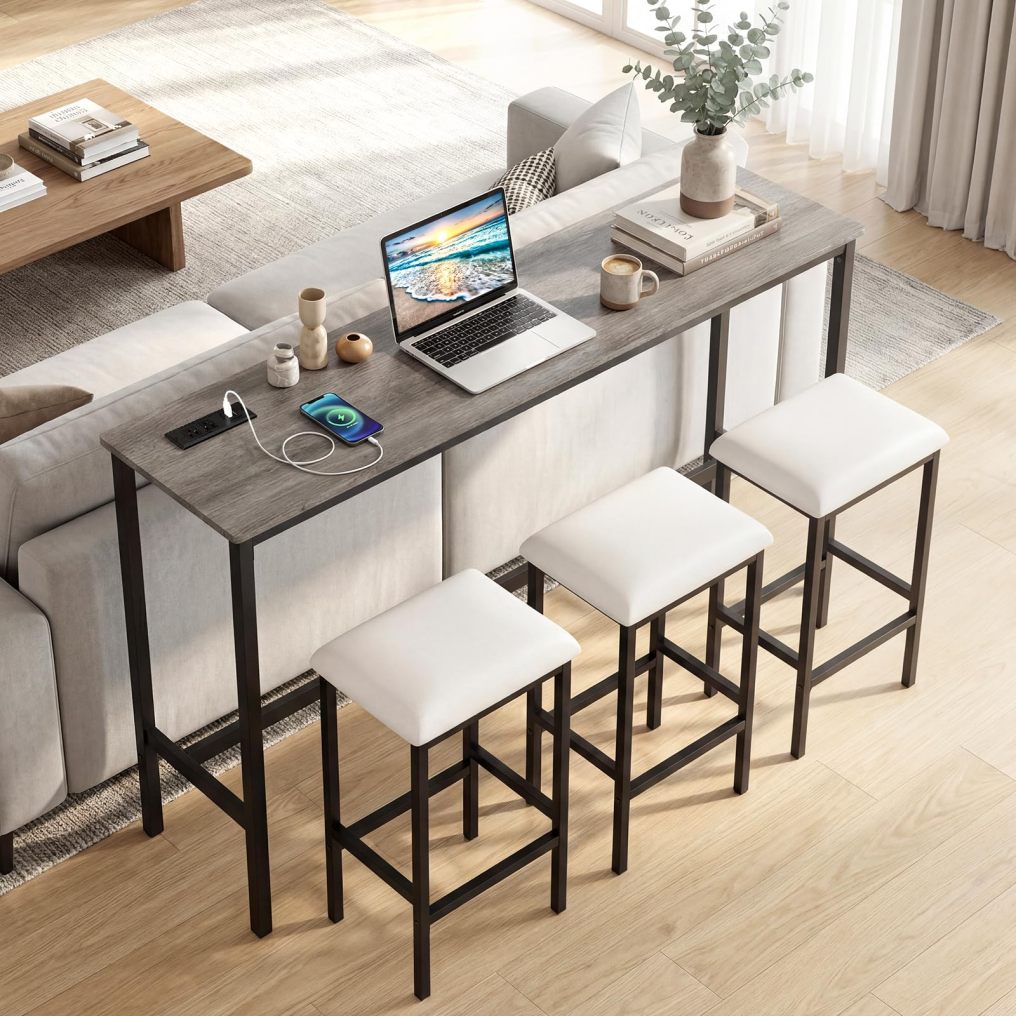 Arlime 4 Pieces Counter Height Bar Table Set