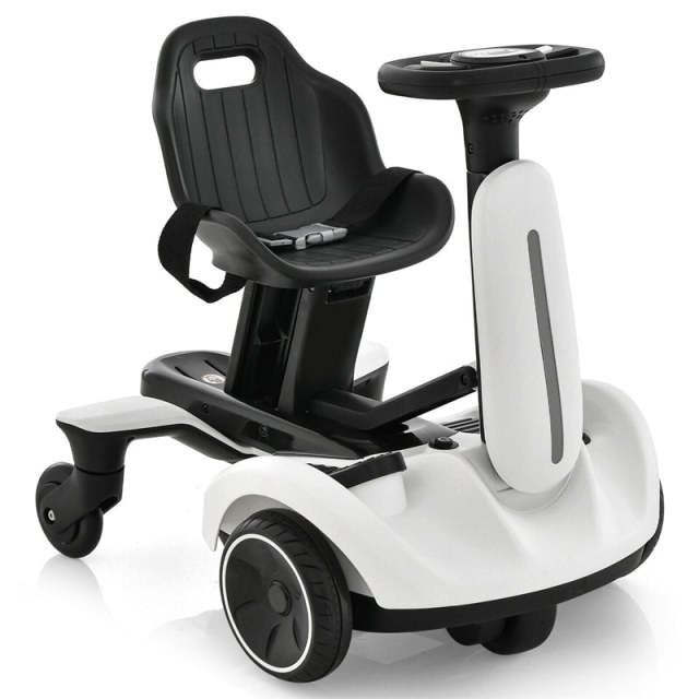 6V Electric Kids Ride-On Drift Car with 360° Spin, 2-Position Adjustable Seat, Horn & Engine, Drifting Go Kart Toy for Boys & Girls