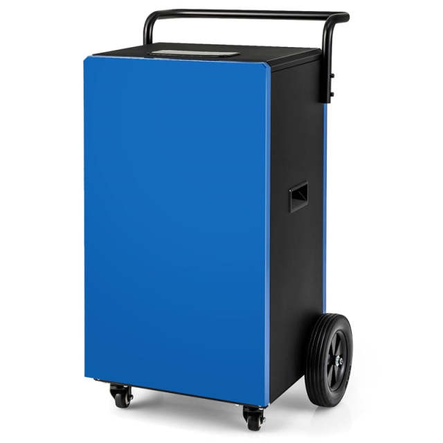 215 Pints Commercial Dehumidifier, 8,000 Sq.Ft Industrial Dehumidifier with Drain Hose, 24H Timer & 4 Wheels for Home Basement Warehouse Water Damage