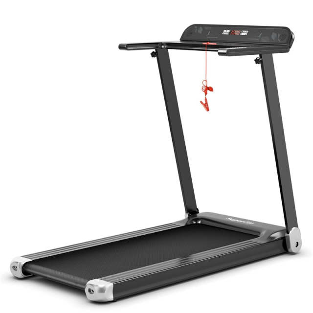 Folding Treadmill for Small Spaces with APP Control, 12 Preset Programs & 198lb Capacity, SuperFit Compact Walking Running Machine for Home Gym