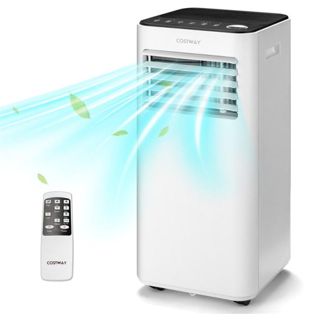 10000 BTU Portable Air Conditioner, 3-in-1 Quiet AC Unit with Fan, Dehumidifier, Sleep Mode & Remote, Cools 350 Sq.Ft for Bedroom, Dorms, Offices