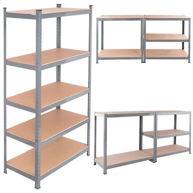 5-Tier Heavy Duty Shelving Unit, 72" Adjustable Steel Storage Shelf Boltless Organizer Rack for Garage Warehouse Home Pantry, 2925LBS Capacity