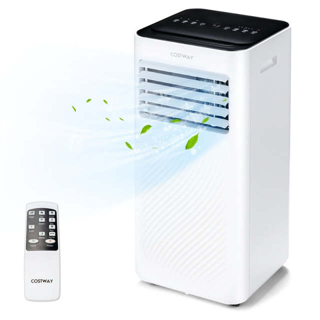 8000 BTU Portable Air Conditioner 4-in-1 AC Cooling Unit with Remote Control, Dehumidifier, Sleep Mode, Window Kit, Personal AC Unit for Bedroom