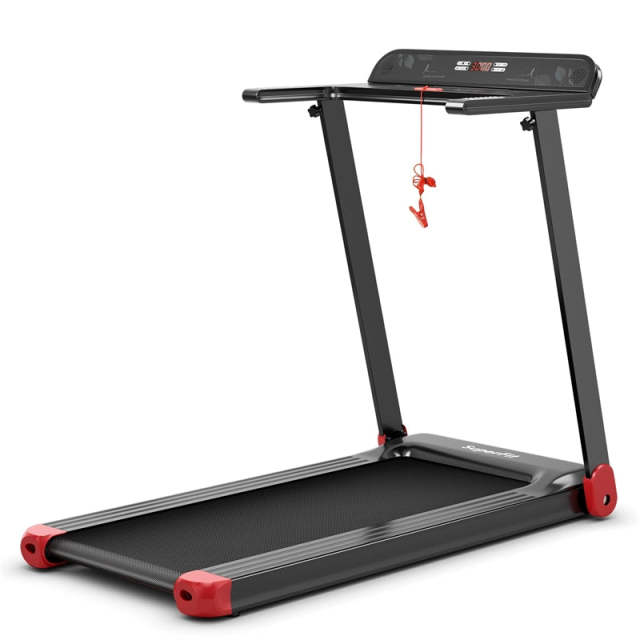 Folding Treadmill for Small Spaces with APP Control, 12 Preset Programs & 198lb Capacity, SuperFit Compact Walking Running Machine for Home Gym