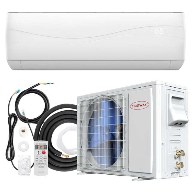 12000 BTU 17 SEER2 Mini Split Air Conditioner with Heat Pump, Energy Efficient 208-230V Wall-Mounted Inverter Split AC Unit for Rooms up to 750 Sq.Ft