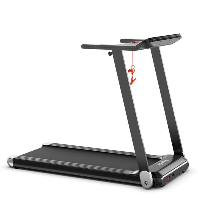 Folding Treadmill for Small Spaces with APP Control, 12 Preset Programs & 198lb Capacity, SuperFit Compact Walking Running Machine for Home Gym
