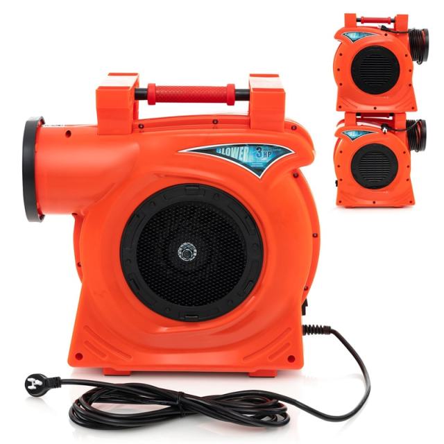 Commercial Air Blower 3HP/2200W Bounce House Blower with Handle, Air Blower Pump Fan for Inflatables Water Slide Bouncy Castle & Holiday Decorations