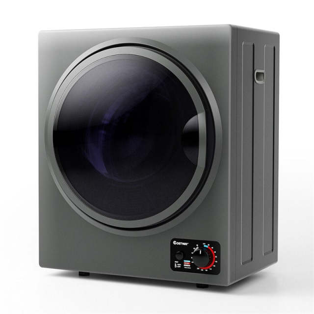 Portable Clothes Dryer, Compact 110V Electric Dryer with 4 Automatic Drying Mode & Stainless Steel Tub, Small Laundry Dryer for Apartment Dorm