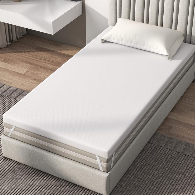 KOMFOTT Gel-Infused Memory Foam Mattress Topper