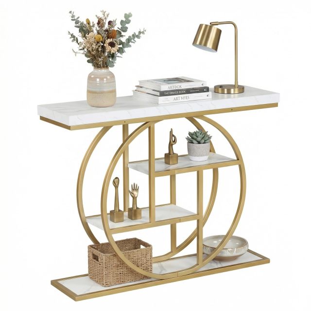 41-inch Console Table with Storage Set of 1/2