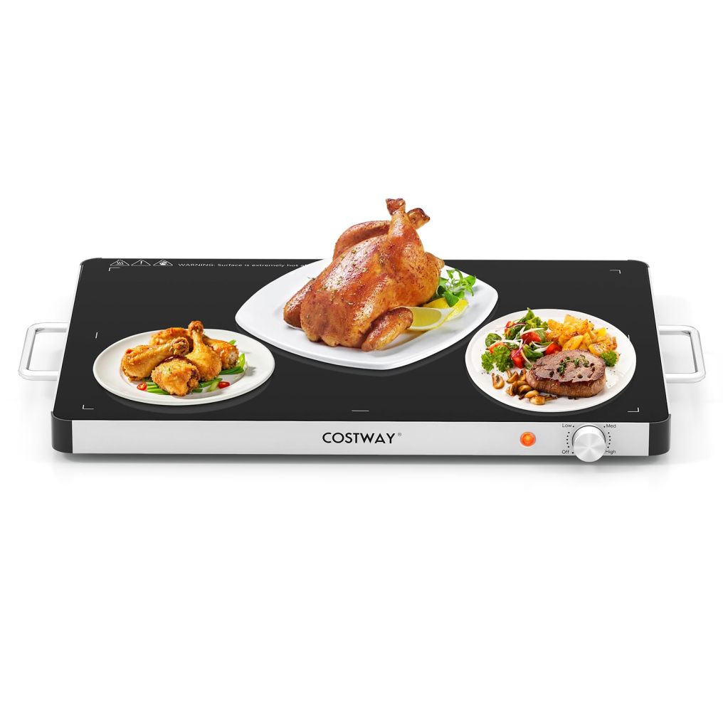 Electric Food Warmer Tray with Adjustable Temperature Control (24" x 16.5")