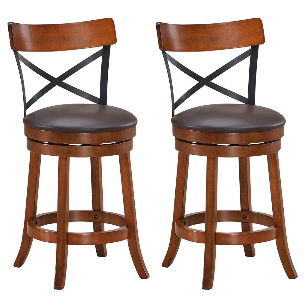 25”Height Kitchen Counter Bar Stools for Kitchen Island