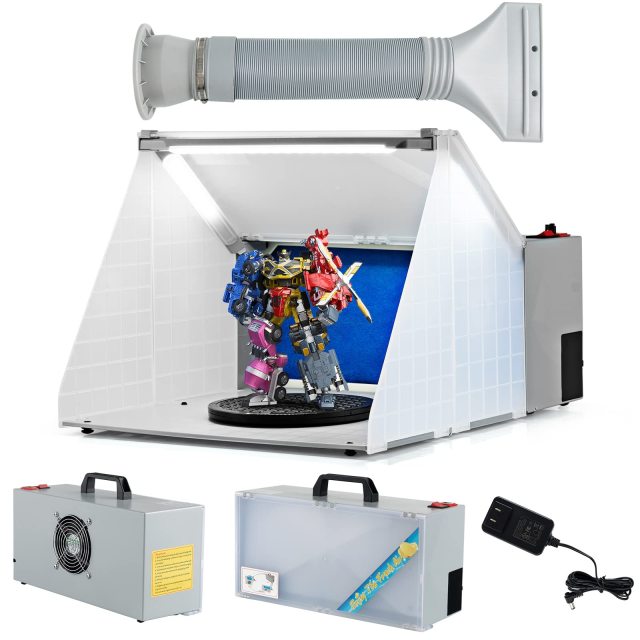 Airbrush Spray Booth with Powerful Fan 3 LED Lights