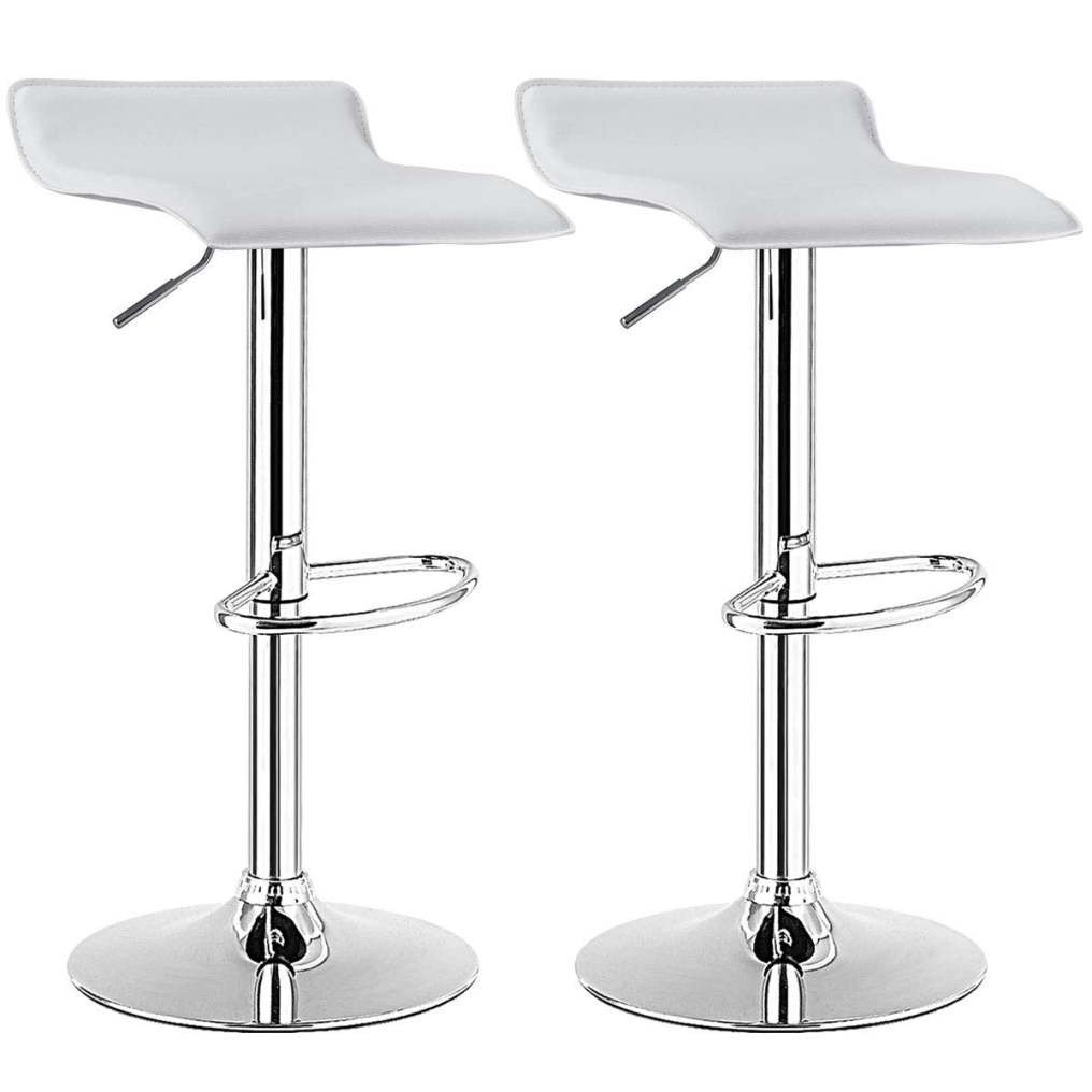 Bar Stools Set of 2 Modern Swivel Contemporary barstools with Adjustable Height