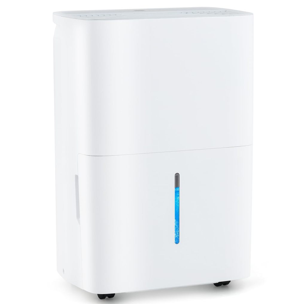 5000 Sq.Ft Portable Large Home Dehumidifier for Basements with 2 Modes & 3 Fan Speeds