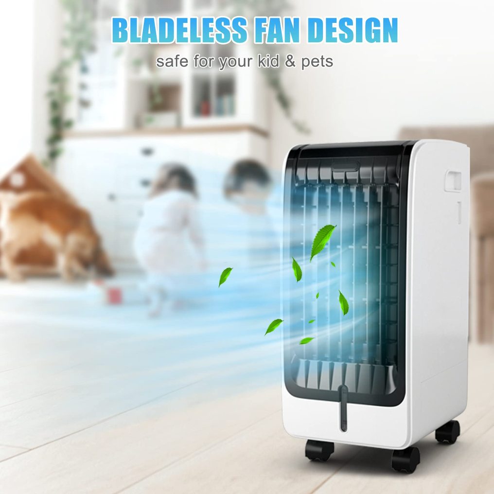 ARLIME Evaporative Air Cooler, Cooler Fan for Bedroom with Cold Air, 3 IN 1 Cooling Fan with Remote Control